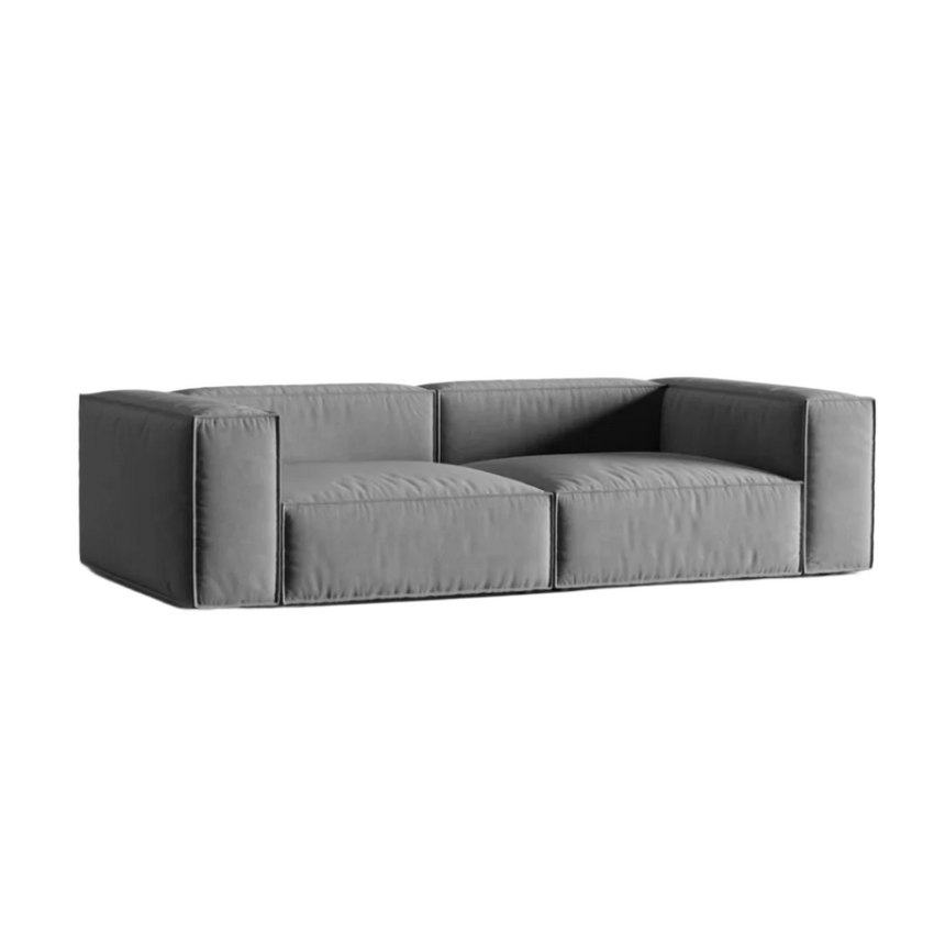 Ruby 2-seater velvet sofa