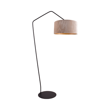 Arch fabric floor lamp with black frame 191x100