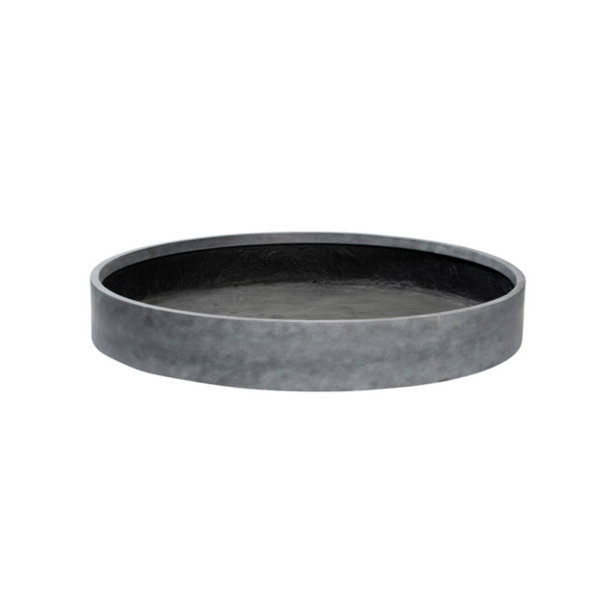 Max Low stone flower pot Ø100