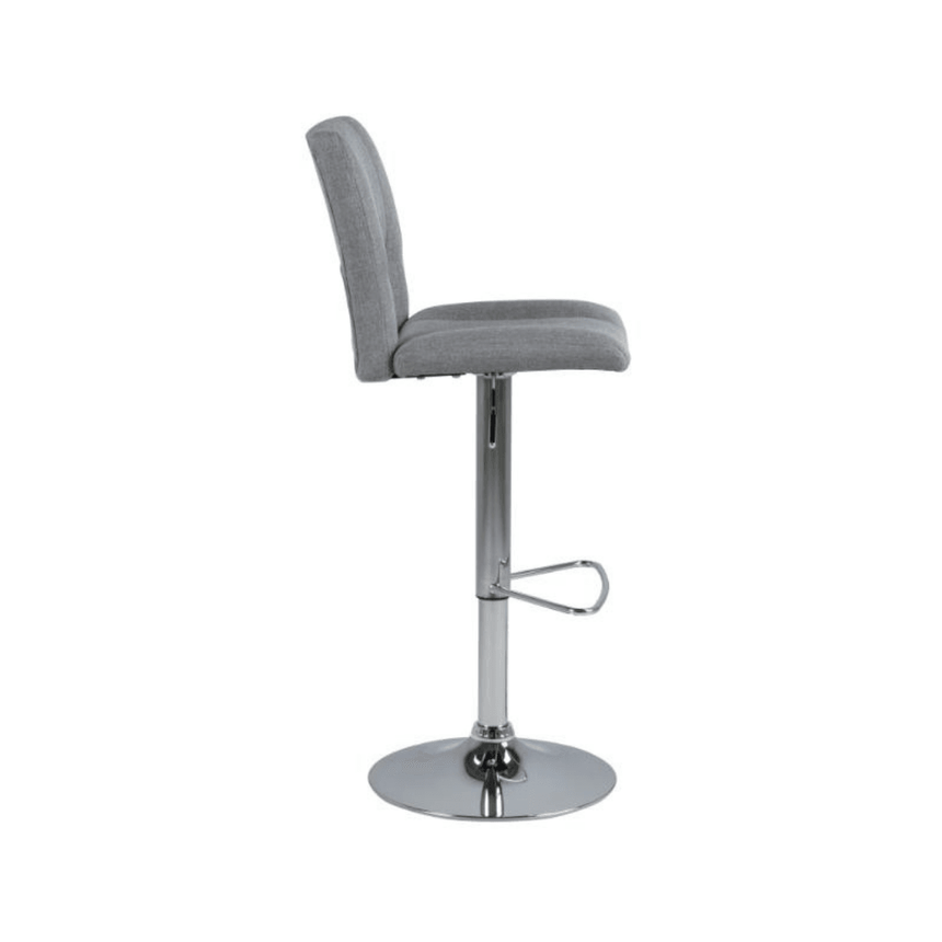 Sylvia fabric bar stool with chrome legs