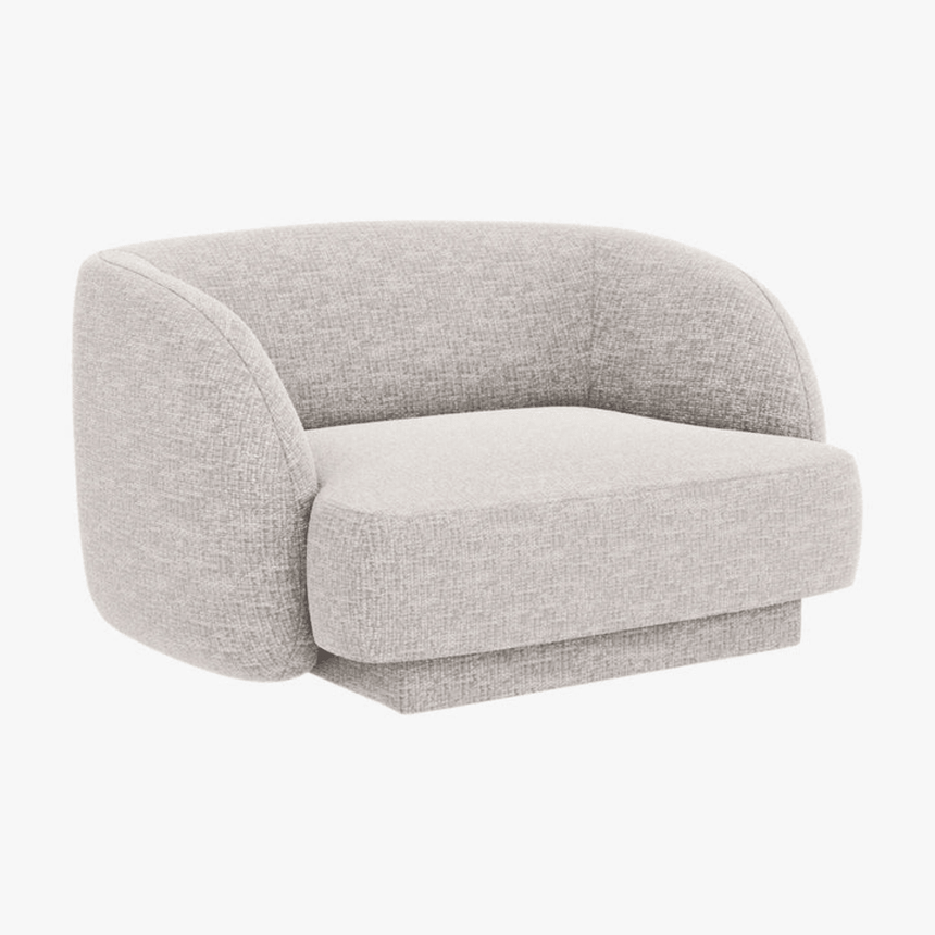 Miley chenille armchair