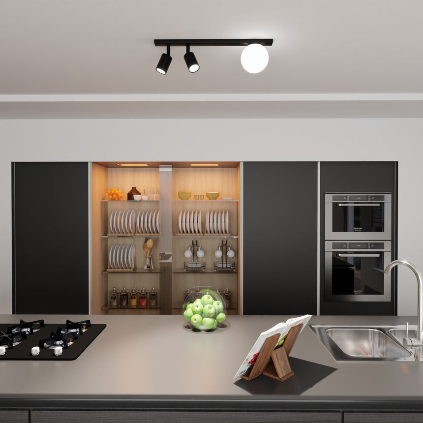 Baster 3 fém mennyezeti lámpa