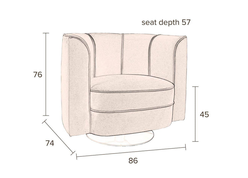 Flower bársony fotel-4