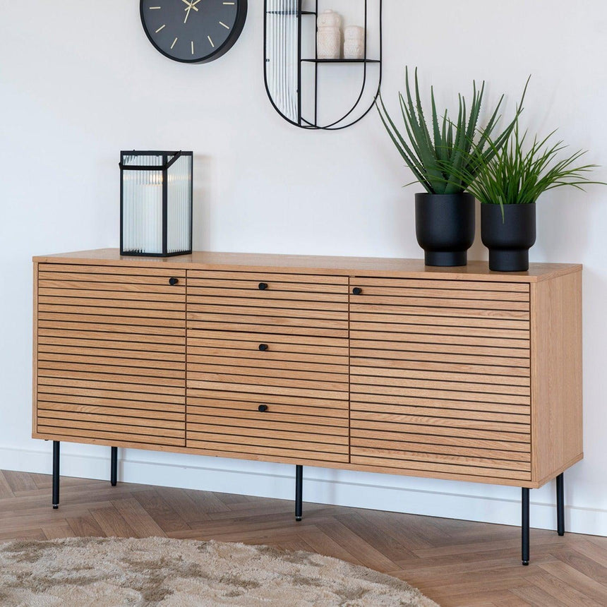 Kyoto 2 ajtós 3 fiókos fa kabinet - Dutch Home