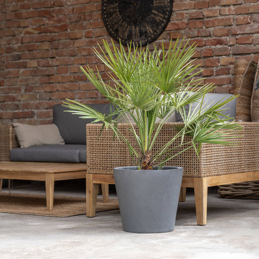 Bucket stone flower pot Ø40