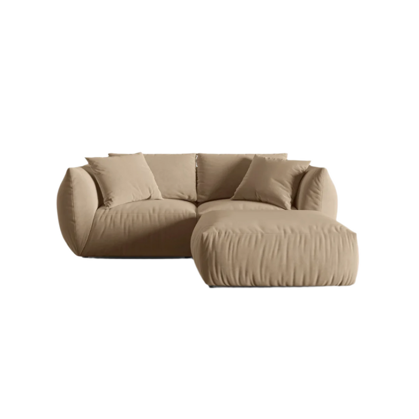 Chris bársony sarokkanapé 220