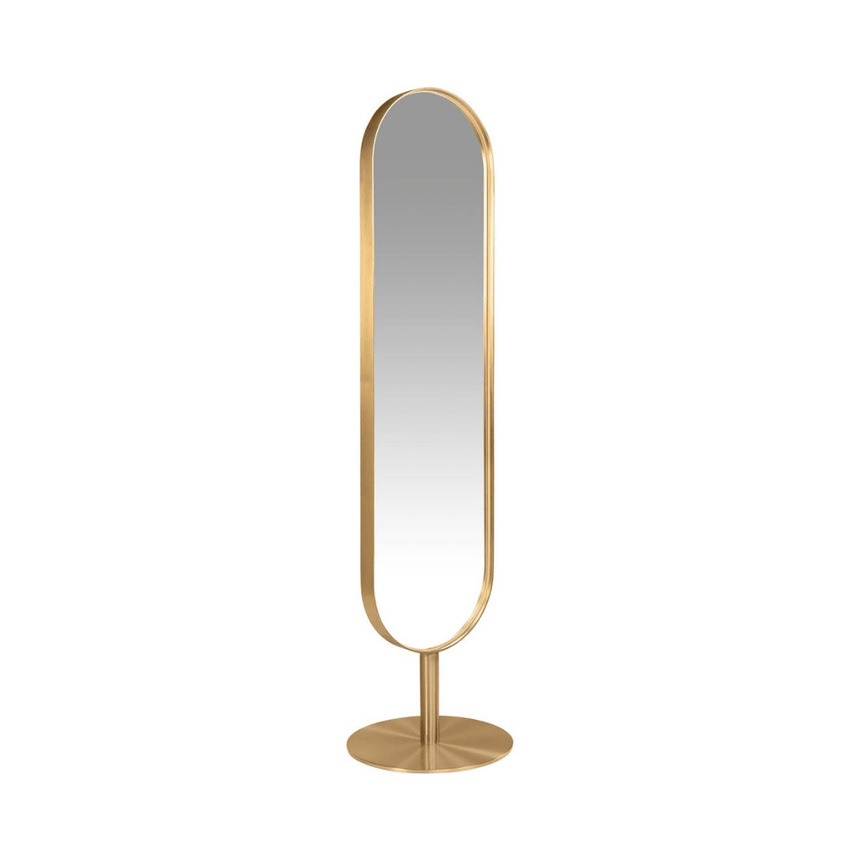 Mila freestanding metal mirror