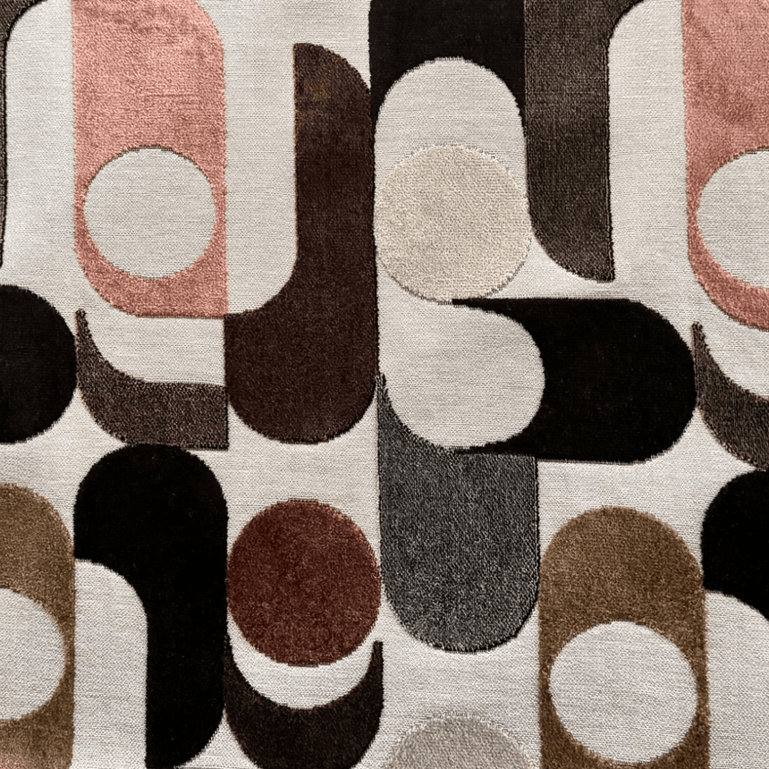 Rodeo fabric swivel armchair