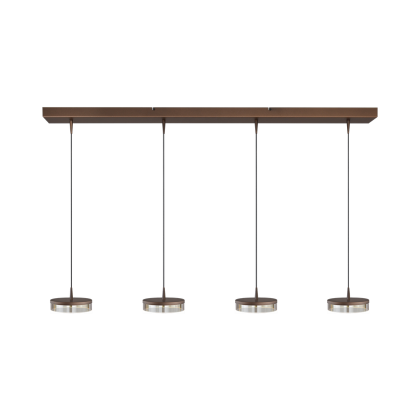 Imperia glass dark brown pendant lamp