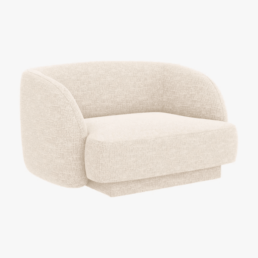 Miley chenille armchair
