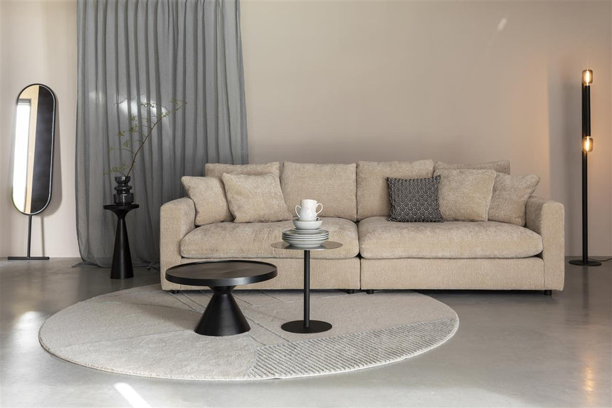 Sense 3-seater fabric sofa