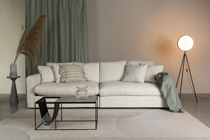 Sense 3-seater fabric sofa