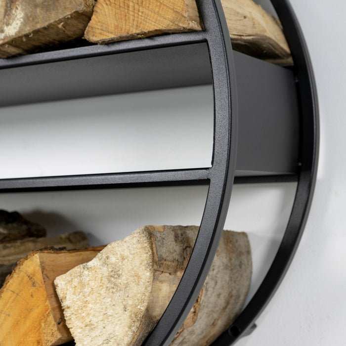 Timber Tumbler fém fali tűzifatartó