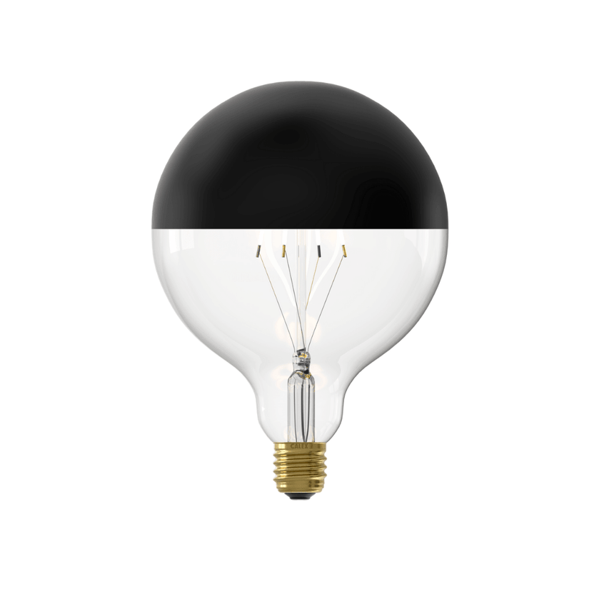 Top mirror G125 Black Straight bulb, LED E27