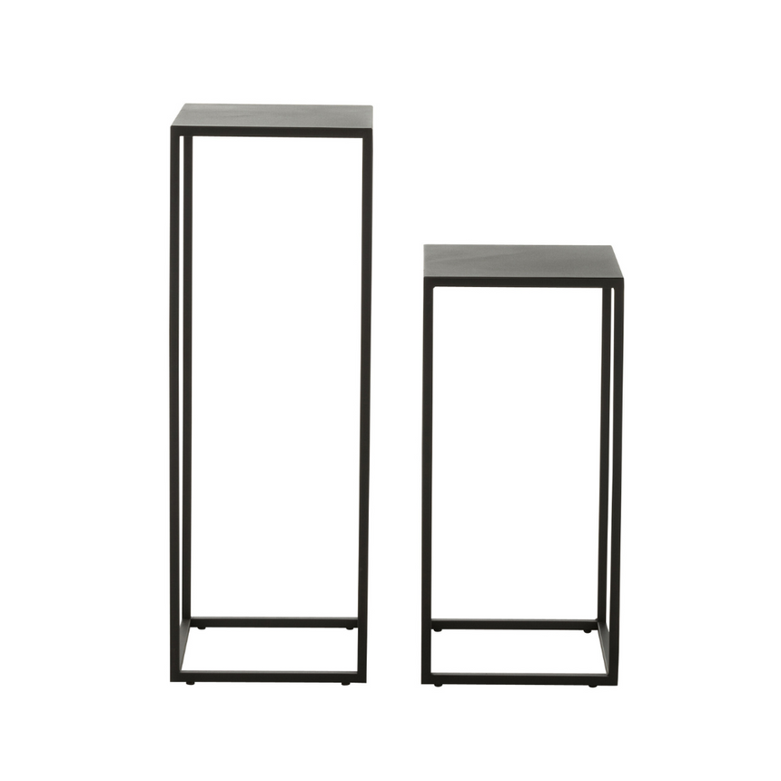 River metal storage table set