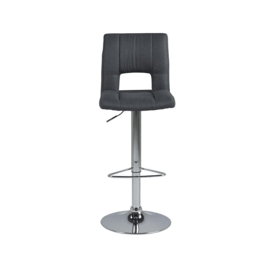 Sylvia fabric bar stool with chrome legs