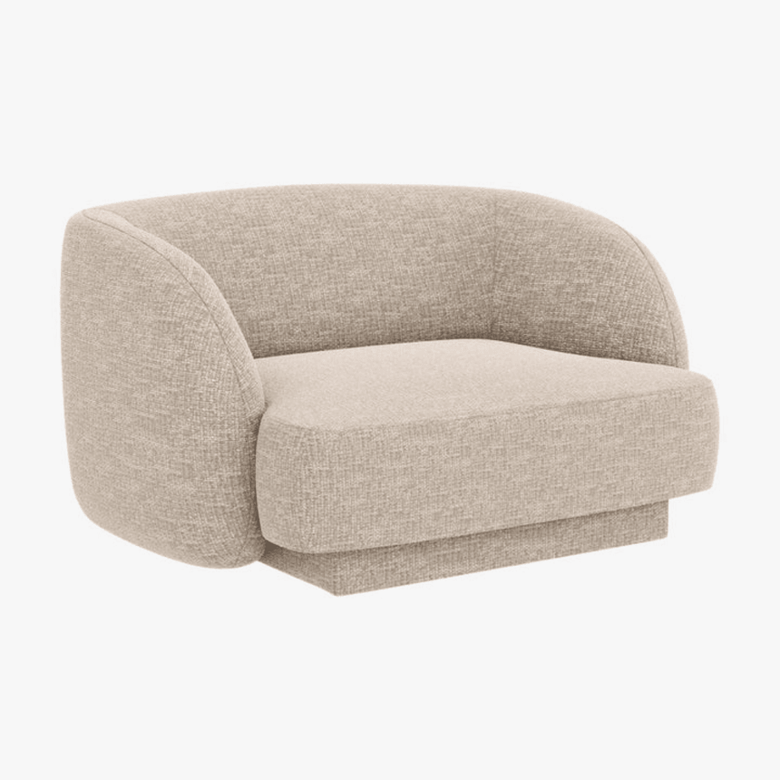 Miley chenille armchair