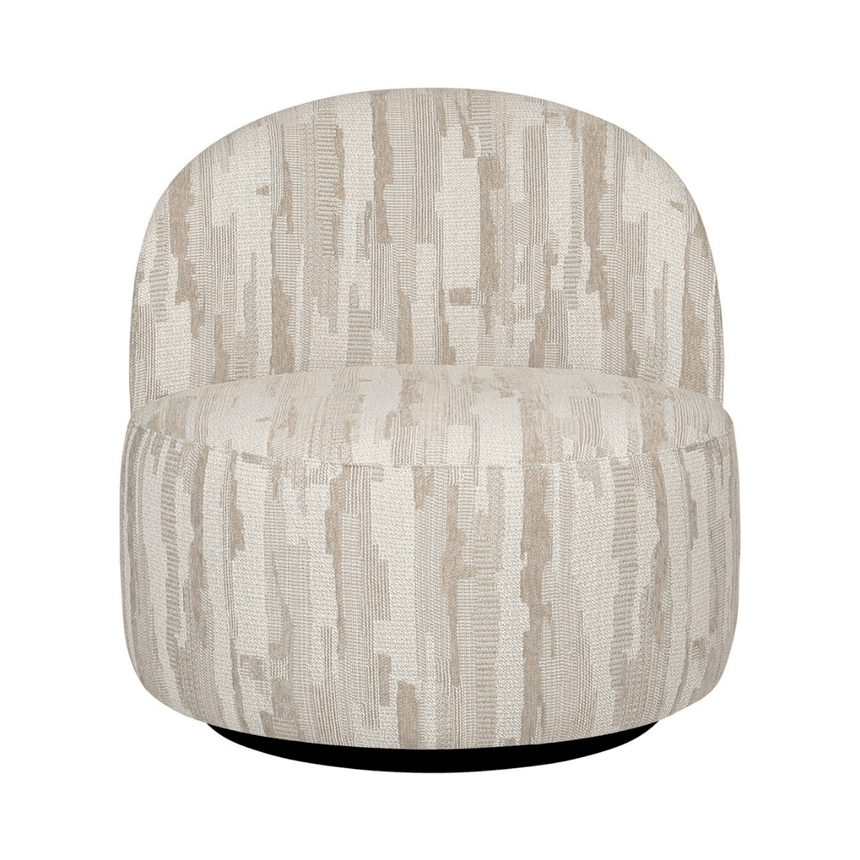 Rodeo fabric swivel armchair