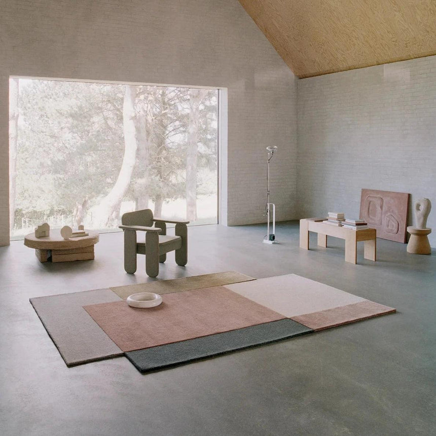 Muted Frontier wool rug