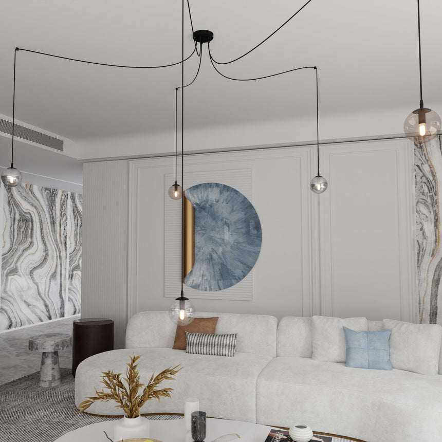 Gigi 5 BL Mix üveg függőlámpa