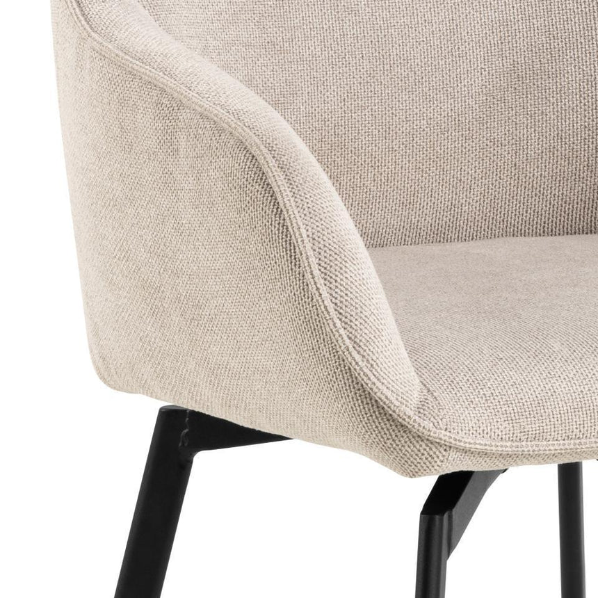 Clara chenille swivel chair