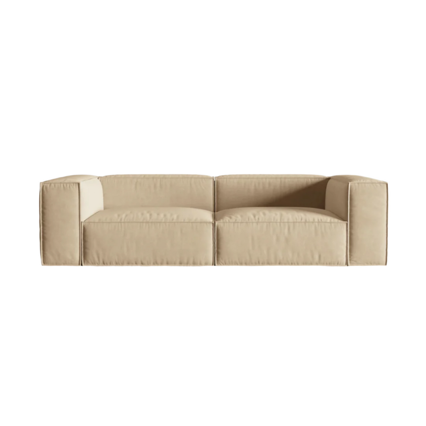 Ruby 2-seater velvet sofa