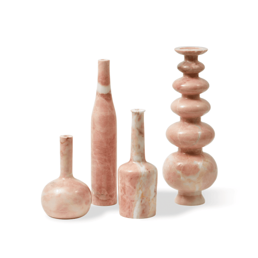 Heritage Bottle marble candle holder