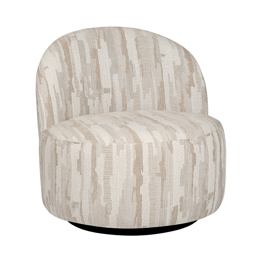Rodeo fabric swivel armchair