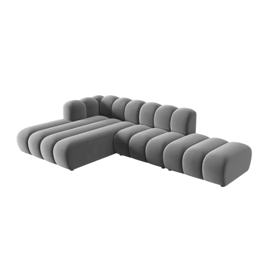 Lupine balos bársony sarokkanapé 294x175