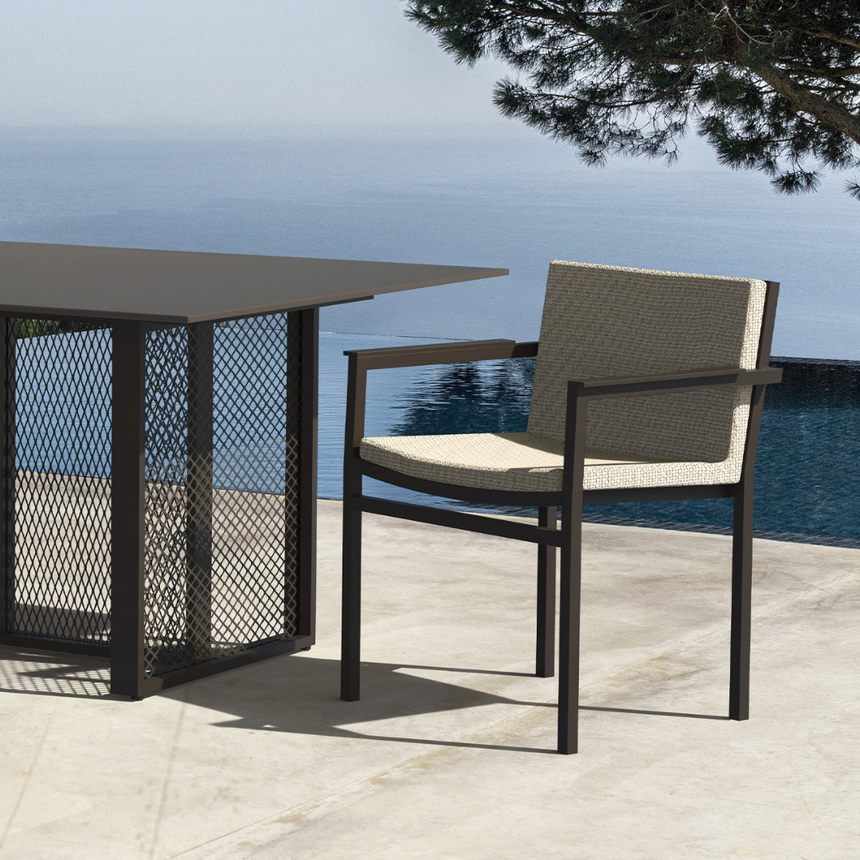 The factory szövet kerti szék