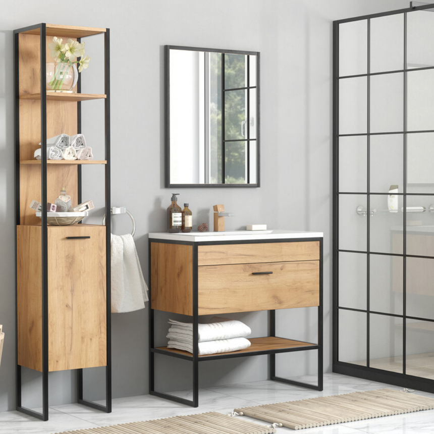 Brooklin fa fürdőszoba tükör