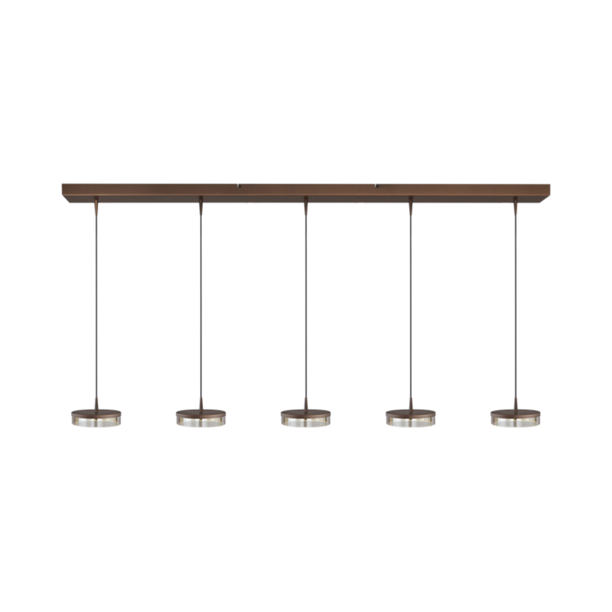 Imperia glass dark brown pendant lamp