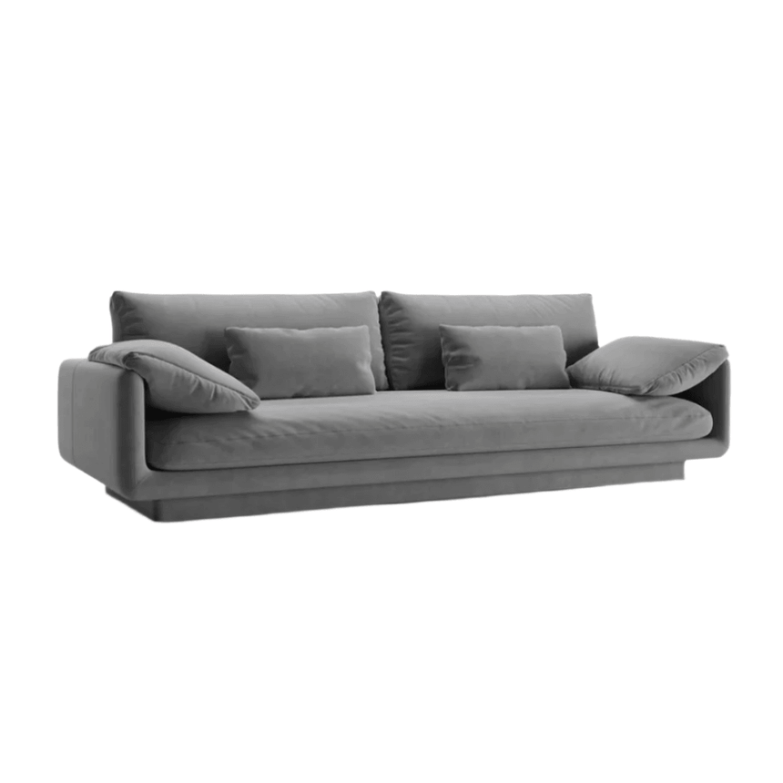 Torino 4-seater velvet sofa