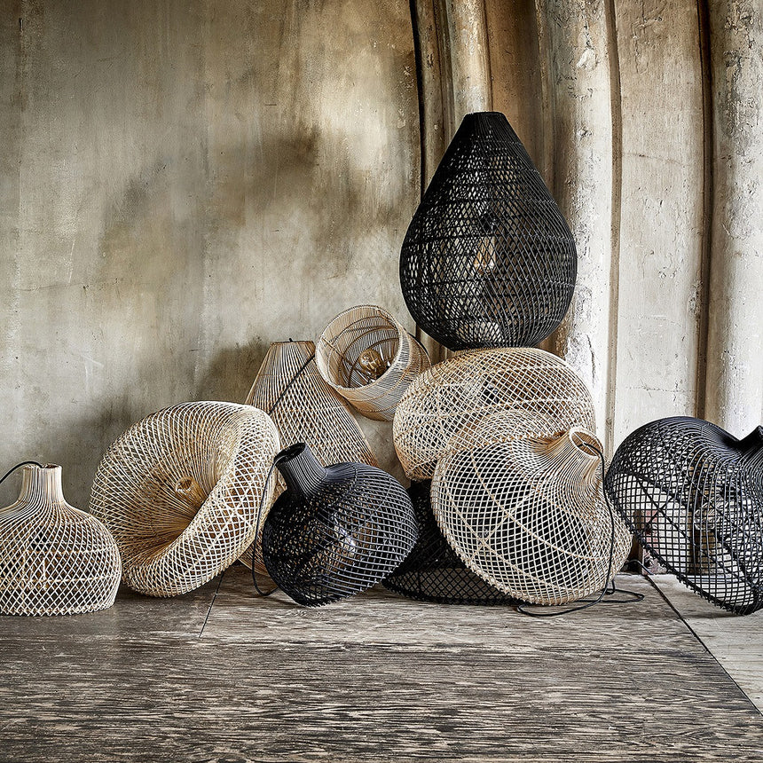 Maze rattan függőlámpa Ø57