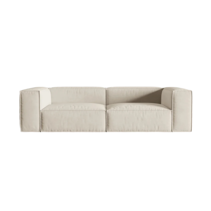 Ruby 2-seater velvet sofa