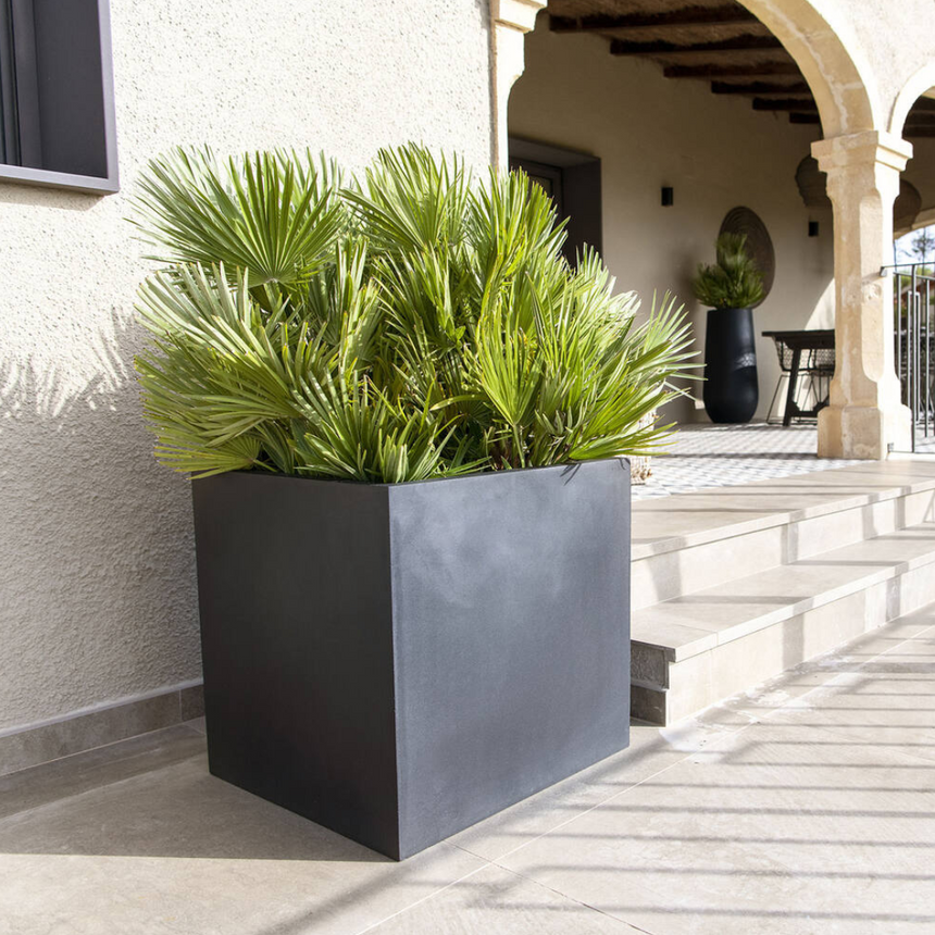 Block stone flower pot 60x60