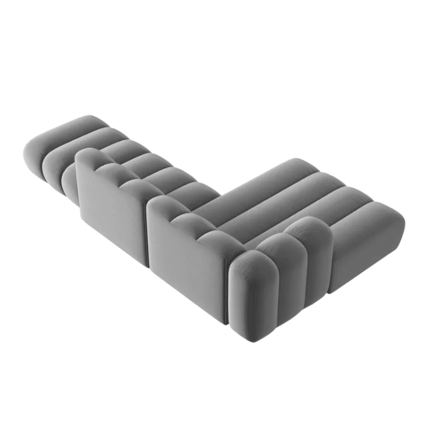 Lupine balos bársony sarokkanapé 294x175