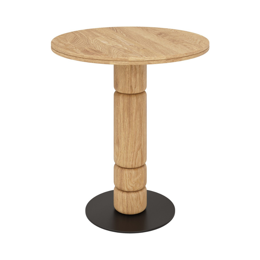 Beads stone effect dining table Ø70