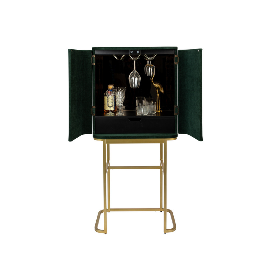 Ava Morgana bársony bárszekrény