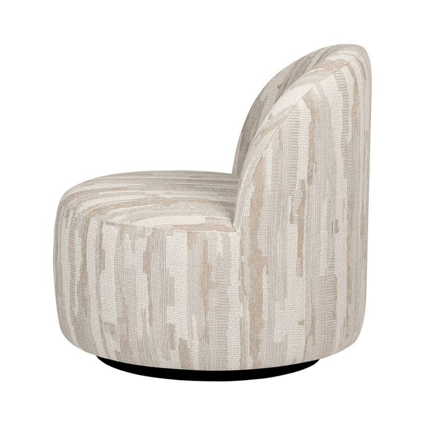 Rodeo fabric swivel armchair