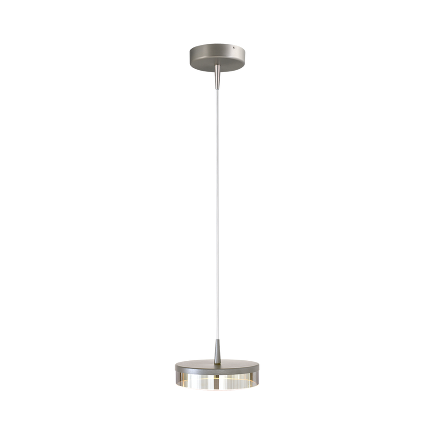 Imperia glass nickel pendant lamp
