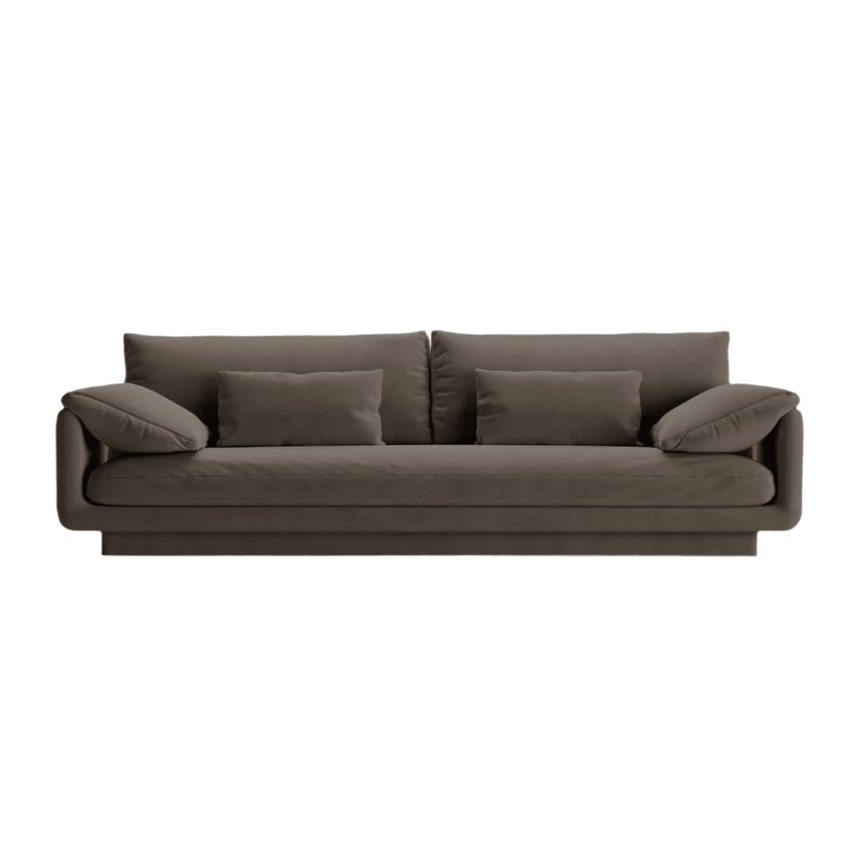 Torino 4-seater velvet sofa