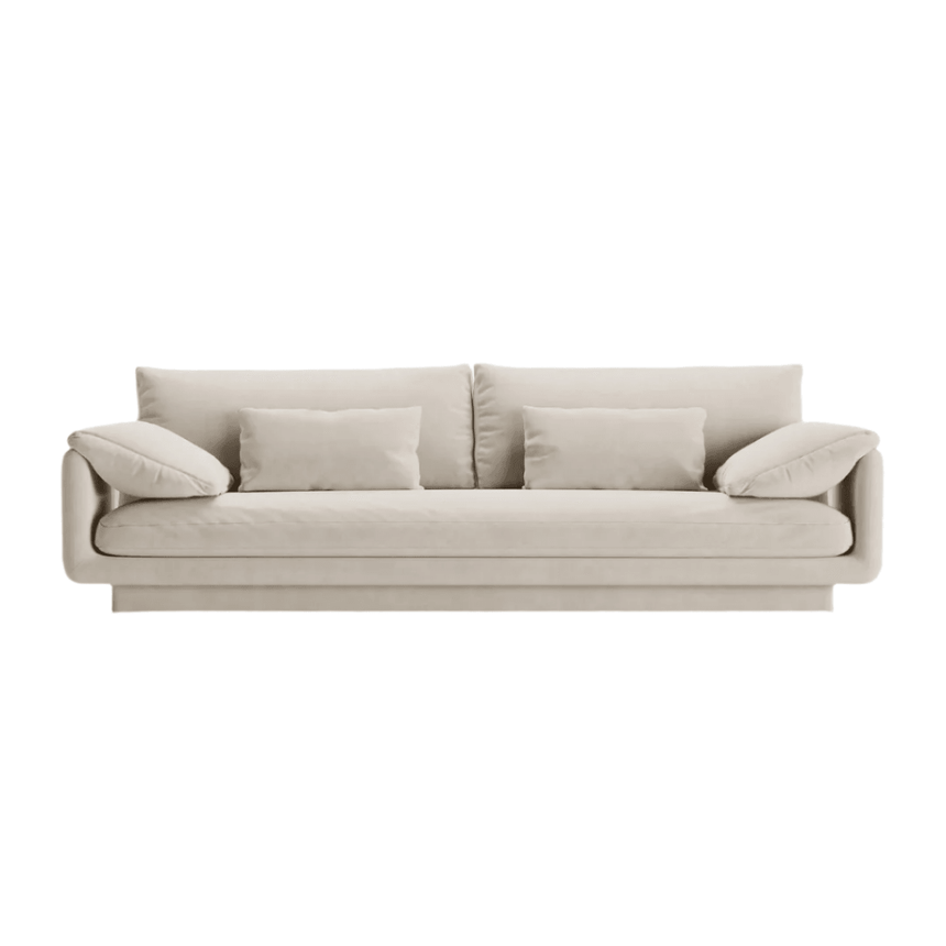 Torino 4-seater velvet sofa