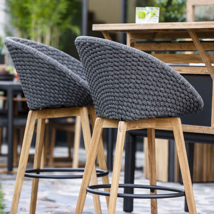 Peacock szövet kerti bárszék