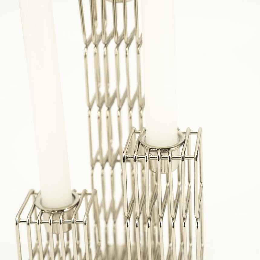 WireWorks fém gyertyatartó