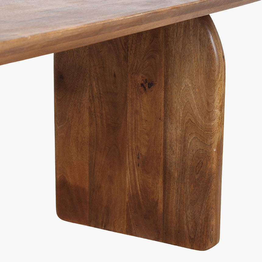 Bullnose Mix wooden dining table 180x90