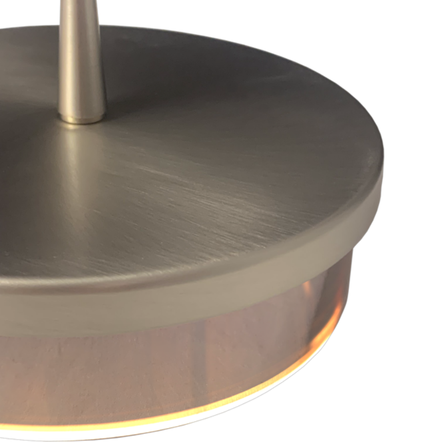 Imperia glass nickel pendant lamp