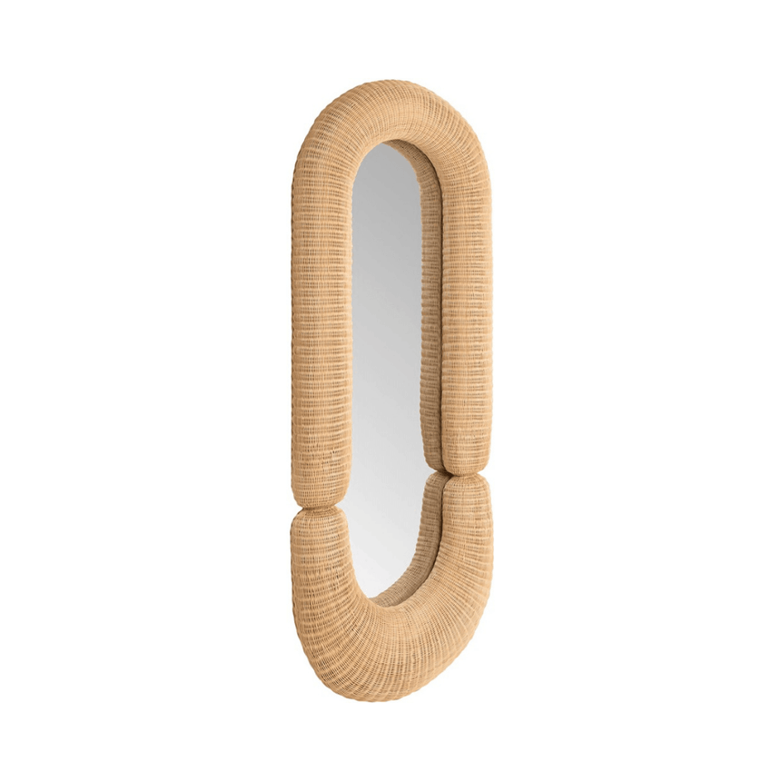 Loop rattan mirror 220