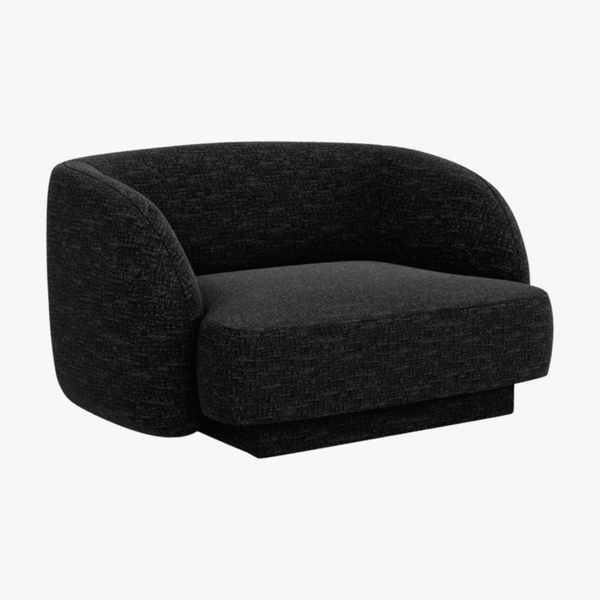 Miley chenille armchair