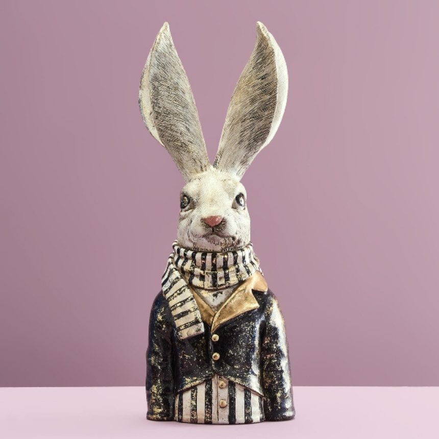 Rabbit Alfred resin decoration